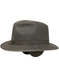 Stetson Cotton Traveller With Ear Flaps Brown