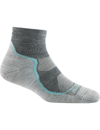 Darn Tough Women's Light Hiker 1/4 Lightweight Hiking Sock Slate