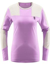 Haglöfs Natural Blend Tech Crew Neck Women Concrete/Purple Ice