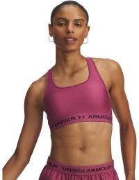 Under Armour Women's UA Crossback Mid Bra Fuchsia Dusk