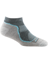 Darn Tough Women's Light Hiker No Show Lightweight with Cushion Slate