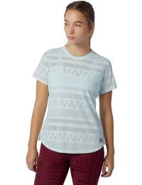 New Balance Women's Q Speed Jacquard Short Sleeve Pale Blue Chill