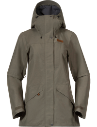 Bergans Women's Nordmarka 2L Shell Jacket Green Mud