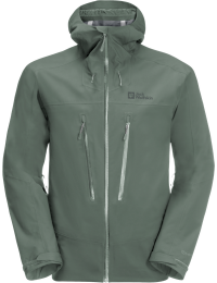 Jack Wolfskin Men's Kammweg 3-Layer Jacket Hedge Green