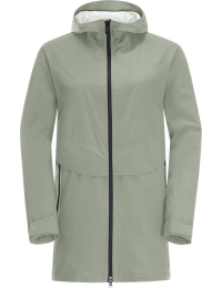 Jack Wolfskin Women's Mainkai Long Jacket Mint Leaf