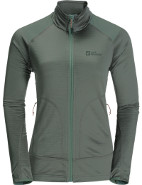 Jack Wolfskin Women's Kammweg Full Zip Picnic Green