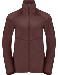 Jack Wolfskin Women's Fortberg Full Zip Dark Maroon