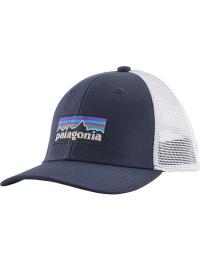Patagonia Kids' Trucker Hat P-6 Logo: Navy Blue