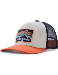 Patagonia Kids' Trucker Hat Ridge Rise Stripe: Coho Coral