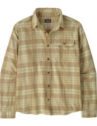 Patagonia Men's Long-Sleeved Lightweight Fjord Flannel Shirt Builder: Weathered Stone