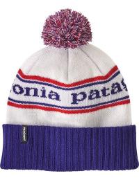 Patagonia Powder Town Beanie Park Stripe: Viking Blue