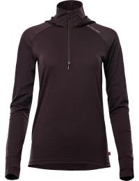 Aclima Women's LightWool 180 Hoodie Chocolate Plum