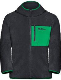 Jack Wolfskin Kids' Ice Curl Hood Jacket Phantom / Green