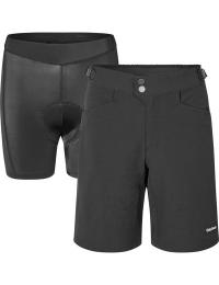 Gripgrab Women's Flow 2in1 Technical Cycling Shorts Black
