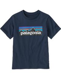 Patagonia Kids' P-6 Logo T-Shirt New Navy