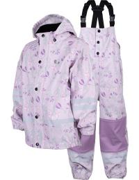 Lindberg Kids' Vattholma Rain Set Lavender/pink
