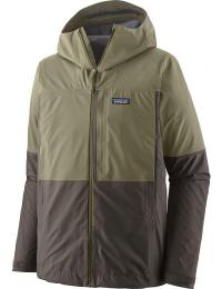 Patagonia Men's Boulder Fork Rain Jacket Forge Grey W/river Rock Green