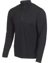 Ivanhoe Men's Underwool Sonny Half Zip Black