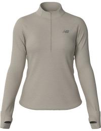 New Balance Women's Athletics Heat Grid Half Zip Linen Heather