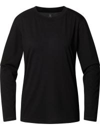 Haglöfs Women's Kaise Wool Long Sleeve Tee True Black