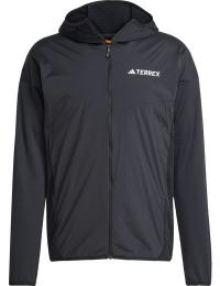 Adidas Men's Terrex Xperior Climawarm+ Wind Light Fleece Hooded Jacket Black
