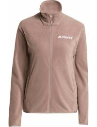 Adidas Women's Multi Essentials Full-Zip Fleece Jacket Trace Brown