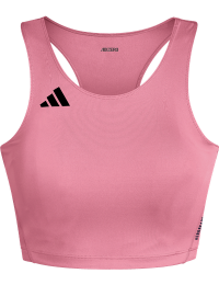 Adidas Women's Adizero Essentials Running Crop Top Lucid pink