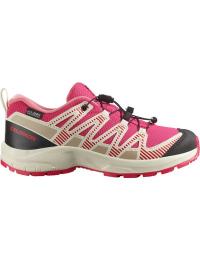 Salomon Kids' XA Pro V8 Waterproof Rouge Red/vanilla Ice/flamingo Pink