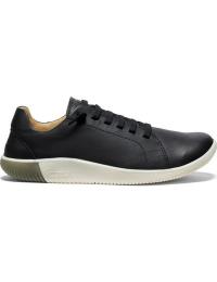 Keen Women's KNX Leather Sneaker Black/Star White