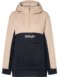 Oakley Women's Tnp Nose Grab Softshell Hoodie Humus/blackout