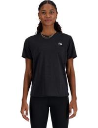 New Balance Women's Athletics T-Shirt Black Heather