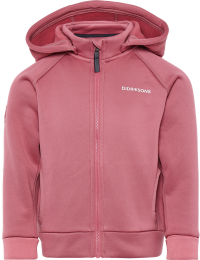Didriksons Kids' Siljan Full Zip Heather Pink
