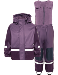Didriksons Kids' Boardman Set 12 Eggplant