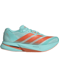 Adidas Men's Adizero Boston 13 Flash Aqua/Impact Orange/Iron Metal