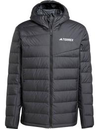Adidas Men's Multi Light Down Hooded Jacket Black