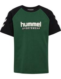 Hummel Hmljr Logo T-Shirt Short Sleeve Dark Green