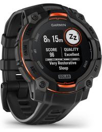 Garmin Instinct 3 Solar, 45mm Black Bezel With Black Band