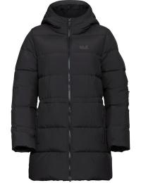 Jack Wolfskin Women's Frozen Palace Long Jacket Rds Black