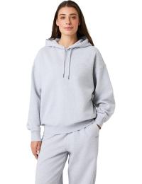 Björn Borg Women's Studio Oversized Hoodie Light Grey Melange