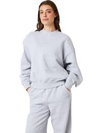 Björn Borg Women's Studio Oversized Sweatshirt Light Grey Melange