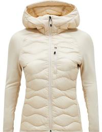 Peak Performance Women's Helium Down Hybrid Hood Sand Fog