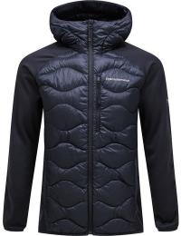Peak Performance Men's Helium Down Hybrid Hood Black