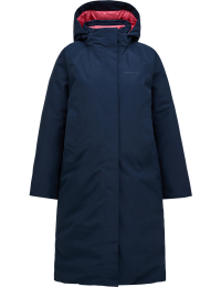 Peak Performance Women's Treeline HIPE 2L Down Shell Parka Blue Shadow/frosted Blossom/