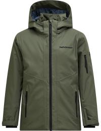 Peak Performance Junior Maroon Insulated Jacket Pine Needle