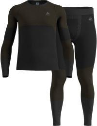 Odlo Men's Odlo Fundamentals Performance Warm Set Long Black