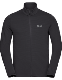 Jack Wolfskin Men's Litestride Full Zip Black