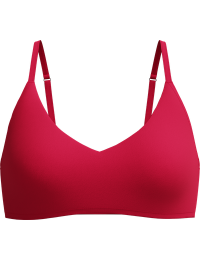 Speedo Women's Solid Triangle Bikini Top Ruby