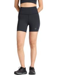 New Balance Women's Sleek Storage Race Short 6" Black