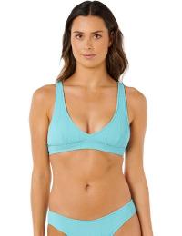 Rip Curl Women's Vibe Surf Multi Fit V Neck Bikini Top Sea Blue