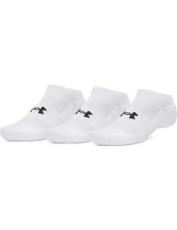 Under Armour Unisex UA Performance Cotton 3-pack No Show Socks White
